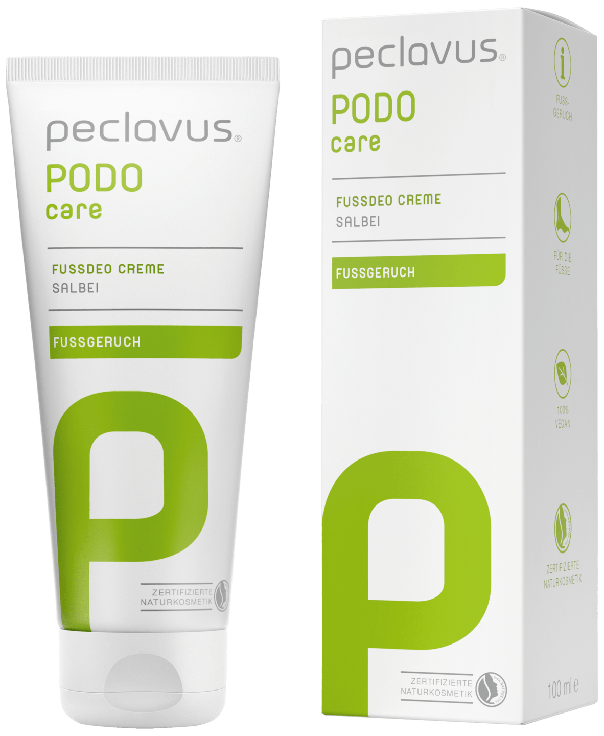 peclavus - Fußdeo Creme, 100 ml