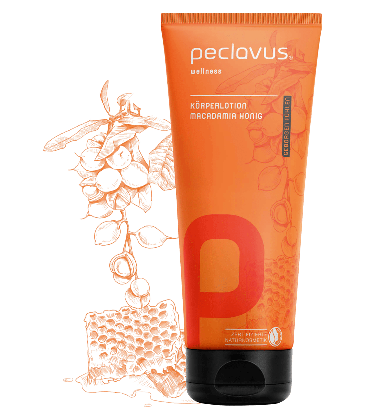 peclavus - Körperlotion Macadamia Honig, 200 ml