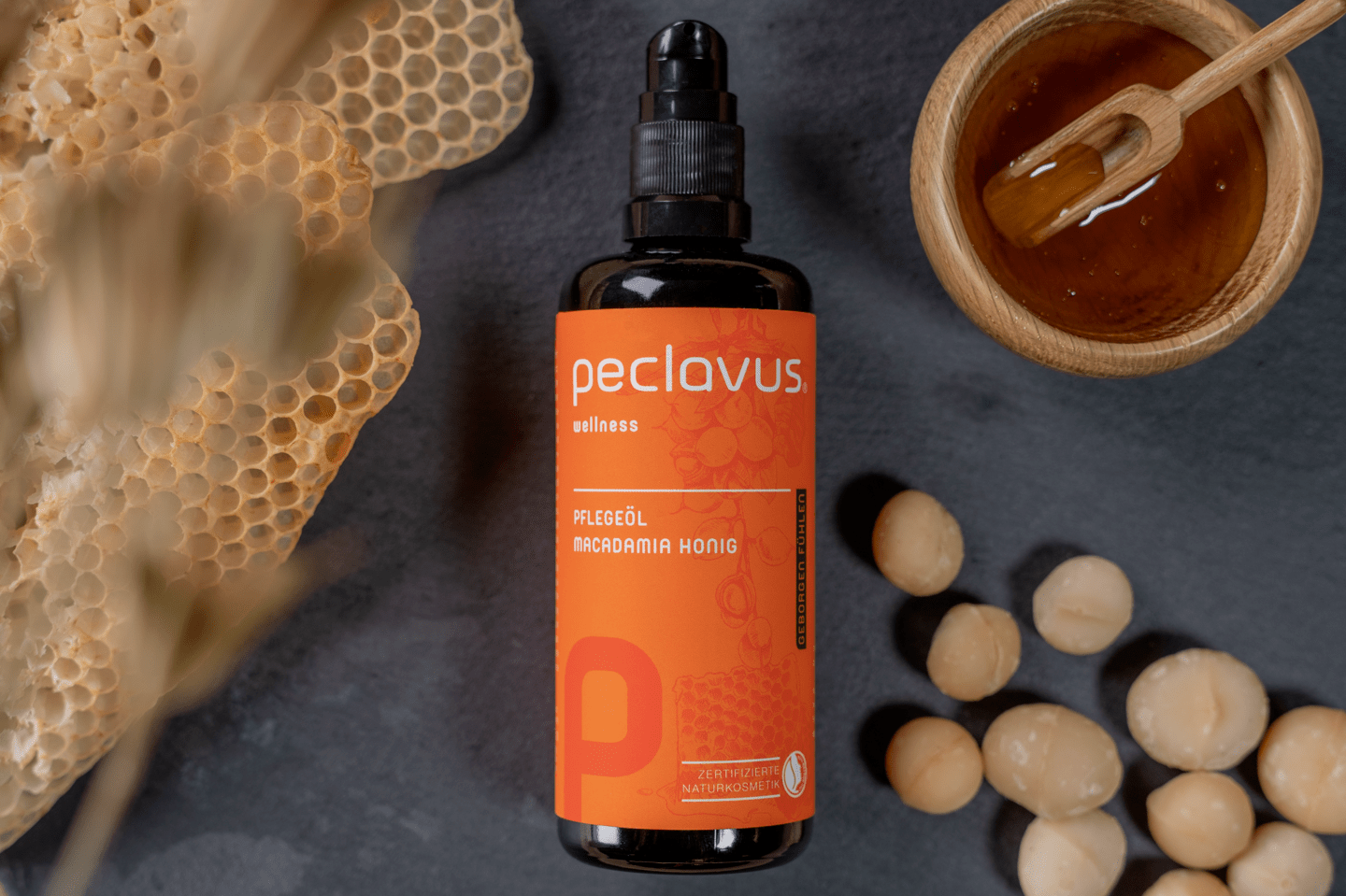 peclavus - Pflegeöl Macadamia Honig, 100 ml