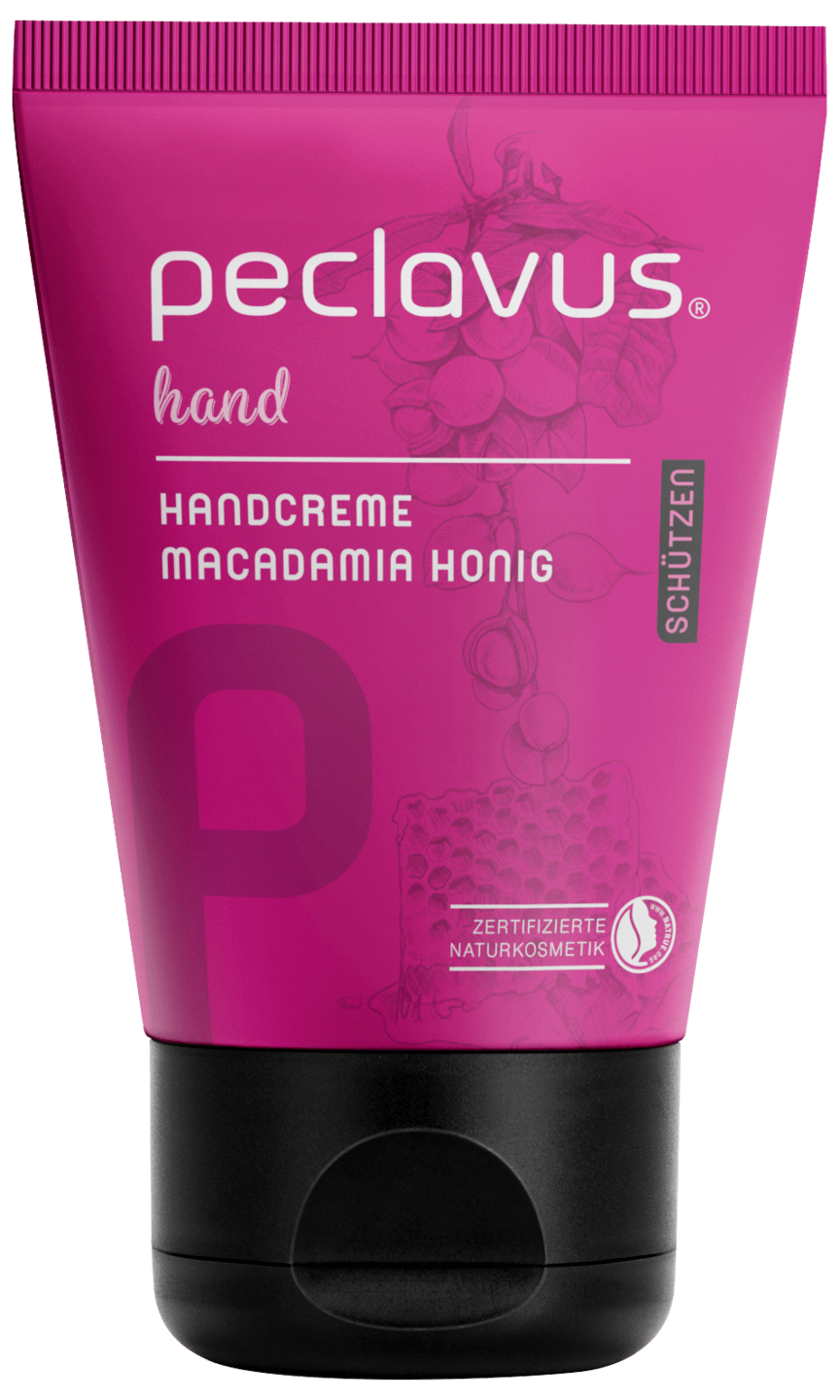 peclavus - Handcreme Macadamia Honig | Schützen, 30 ml